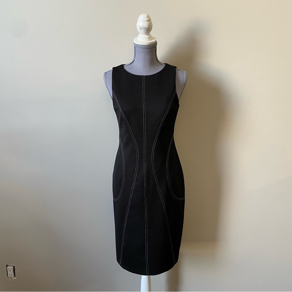 Joseph Ribkoff Black Sleeveless Midi Dress